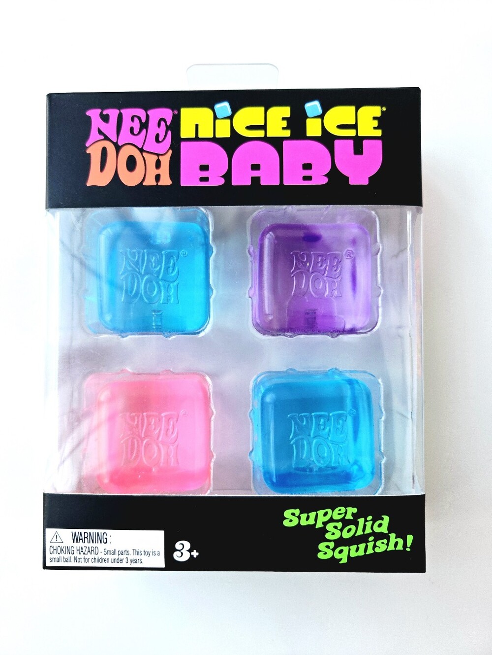Schylling NeeDoh Nice Ice Baby 4 Pack Mini Sensory Squishy Fidget Toy Set